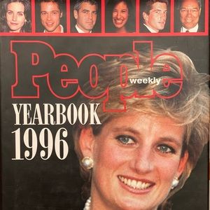 📕EUC Lady Diana cover on People weekly 1996 hardback Yearbook